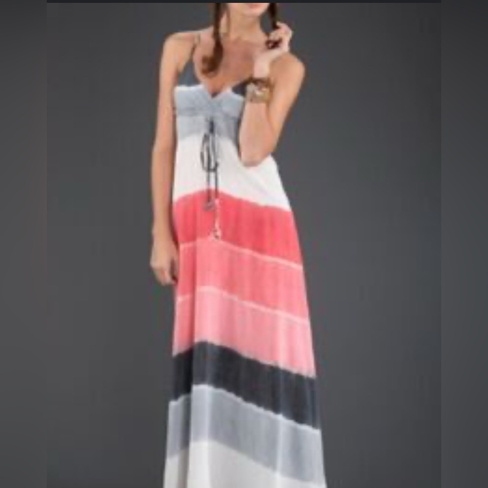 Gypsy 05  Silk High Low Midi tie dye Ombre Dress like new